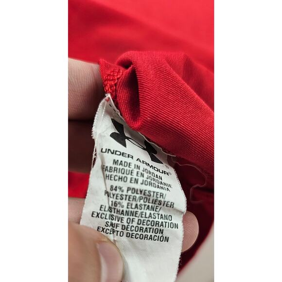 Under armour small compression long sleeve active under shirt red performance ^ - Picture 4 of 7